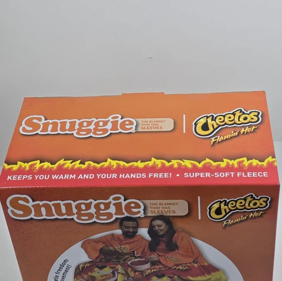 Cheetos Flamin' Hot Snuggie Blanket With Sleeves Nwt - Picture 2 of 5